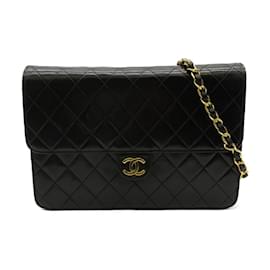 Chanel-Quilted CC Square Flap Bag-Black