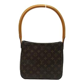 Louis Vuitton-Louis Vuitton Monogram Looping MM Canvas Shoulder Bag M51146 in Excellent condition-Brown
