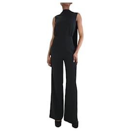 Céline-Black tailored pleated jumpsuit - size FR 36-Black