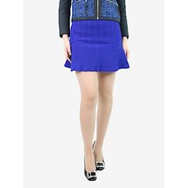 Sandro-Blue flared mini skirt - size UK 8-Blue