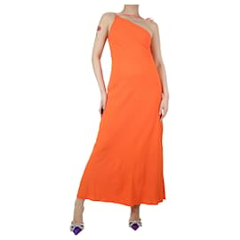 Autre Marque-Orange crepe midi dress - size UK 6-Other