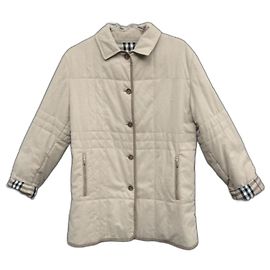 Burberry quilted jacket size 40 Eggshell