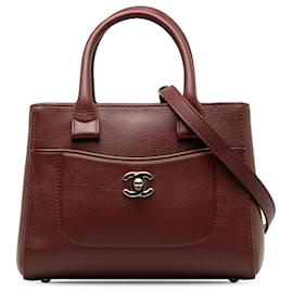 Chanel-Chanel Red Mini Neo Executive Satchel-Rot,Andere