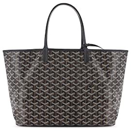 Goyard-Goyard Noir Goyardine Saint Louis PM-Noir