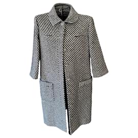 Chanel-Veste en tweed à boutons CC / Manteau-Multicolore