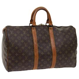 Louis Vuitton-Louis Vuitton-Monogramm Keepall 45 Boston Bag M.41428 LV Auth 63516-Monogramm