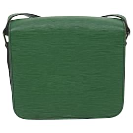 Louis Vuitton-LOUIS VUITTON Epi Cartouchiere MM Shoulder Bag Green M52244 LV Auth 63945-Green