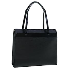 Louis Vuitton-LOUIS VUITTON Epi Croisette PM Tote Bag Black M52492 LV Auth bs11321-Black