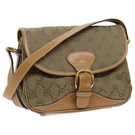 Gucci-Sac bandoulière en toile GUCCI GG Kaki 007 2854 0246 auth 63803-Kaki