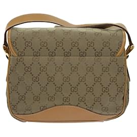 Gucci-GUCCI GG Canvas Shoulder Bag Khaki 007 2854 0246 auth 63803-Khaki