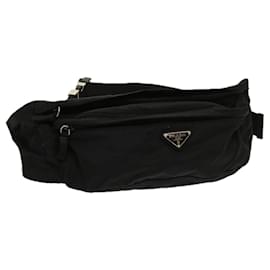 Prada-PRADA Body Bag Nylon Negro Auth yk10102-Negro