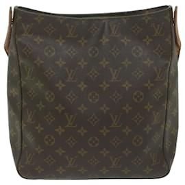 Louis Vuitton-Bolsa de ombro M LOUIS VUITTON Monogram Looping GM51145 Autenticação de LV 63336-Monograma
