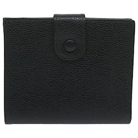 Chanel-CHANEL Wallet Caviar Skin Black CC Auth am5611-Black