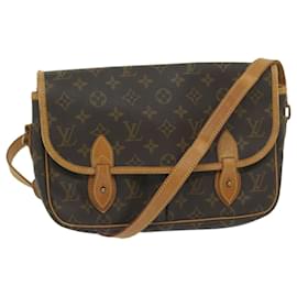 Louis Vuitton-LOUIS VUITTON Monogram Gibeciere MM Shoulder Bag M42247 LV Auth ep2695-Monogram