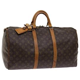 Louis Vuitton-Louis Vuitton-Monogramm Keepall 50 Boston Bag M.41426 LV Auth 63822-Monogramm
