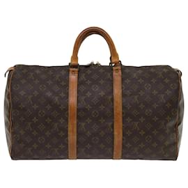 Louis Vuitton-Louis Vuitton-Monogramm Keepall 50 Boston Bag M.41426 LV Auth 63822-Monogramm