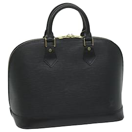 Louis Vuitton-LOUIS VUITTON Epi Alma Hand Bag Black M52142 LV Auth 63856-Black