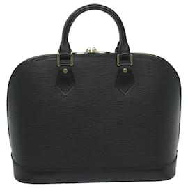 Louis Vuitton-LOUIS VUITTON Epi Alma Hand Bag Black M52142 LV Auth 63856-Black