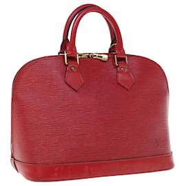 Louis Vuitton-LOUIS VUITTON Bolsa Epi Alma Vermelho Castelhano M52147 Autenticação de LV 60930-Outro