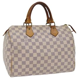 Louis Vuitton-Louis Vuitton Damier Azur Speedy 30 Hand Bag N41533 Auth LV 63374-Autre