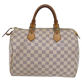 Louis Vuitton-Louis Vuitton Damier Azur Speedy 30 Hand Bag N41533 Auth LV 63374-Autre