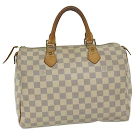 Louis Vuitton-Louis Vuitton Damier Azur Speedy 30 Hand Bag N41533 Auth LV 63199-Autre