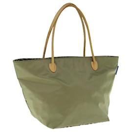 Autre Marque-Burberrys Blue Label Tote Bag Nylon Khaki Auth bs11303-Khaki