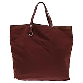 Prada-PRADA Hand Bag Nylon Red Auth 63872-Red