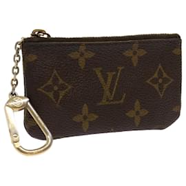 Louis Vuitton-Bolsa Moeda M LOUIS VUITTON Monograma Pochette Cles M62650 LV Auth hk997-Monograma