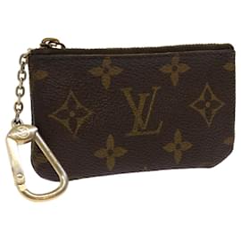 Louis Vuitton-LOUIS VUITTON Monogram Pochette Cles Coin Purse M62650 LV Auth hk997-Monogram