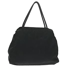 Prada-PRADA Tote Bag Nylon Black Auth 63983-Black