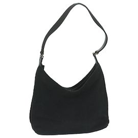 GUCCI Borsa A Tracolla Canvas Nero Auth bs11422 Nero