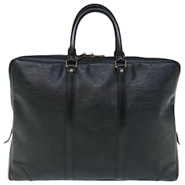 Louis Vuitton-LOUIS VUITTON Epi Porte Documents Voyage Business Bag Noir M54472 auth 63332-Noir
