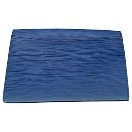 Louis Vuitton-LOUIS VUITTON Epi Art Deco Clutch Bag Blau M.52635 LV Auth 63271-Blau
