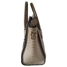 Céline-Céline Nano Luggage em python verde claro-Verde claro