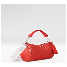 Louis Vuitton-Polochon Lv Soft MM Epi rouge-Rouge