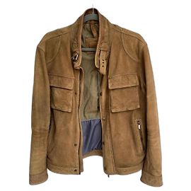 Blouson cuir Massimo Dutti Marron
