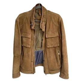 Massimo Dutti Lederjacke Braun