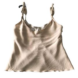 Armani Beige Geflochtenes Top aus Polyester Beige