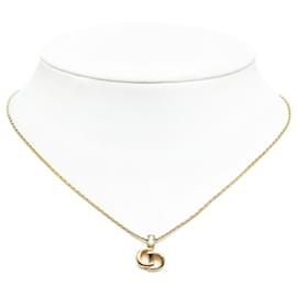 Dior-Gold Dior CD Logo Pendant Necklace-Golden