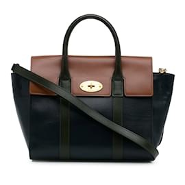 Mulberry-Bolso satchel tricolor Bayswater de Blue Mulberry-Azul