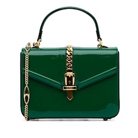 Gucci-Vert Gucci Brevet Sylvie 1969 Cartable-Vert