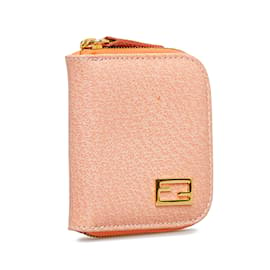 Fendi-Pink Fendi FF Lock Coin Case-Pink