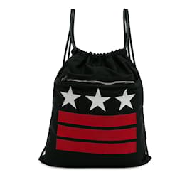Black Givenchy Nylon Drawstring Backpack Black