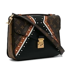 Louis Vuitton-Brown Louis Vuitton Monogram Pochette Metis Brogue MM Satchel-Brown