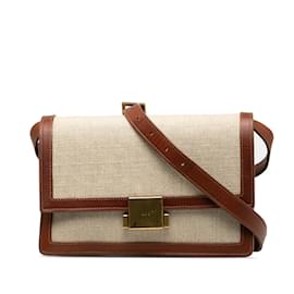 Saint Laurent-Beige Saint Laurent Medium Bellechasse Crossbody Bag-Beige