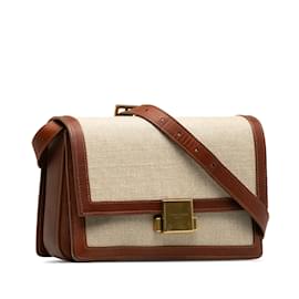 Saint Laurent-Beige Saint Laurent Medium Bellechasse Crossbody Bag-Beige