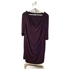 Ralph Lauren-Draped dress-Dark purple