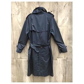 Burberry-vintage Burberry trench 54-Navy blue