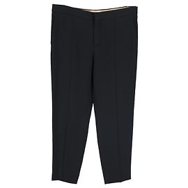 Pantalones Chloé de pernera recta en crepé negro Negro